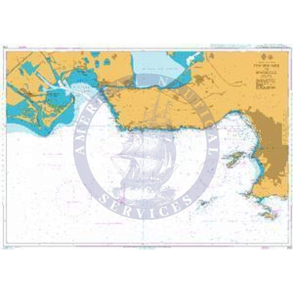 British Admiralty Nautical Chart 2116: France - South Coast, Fos-Sur-Mer to Marseille