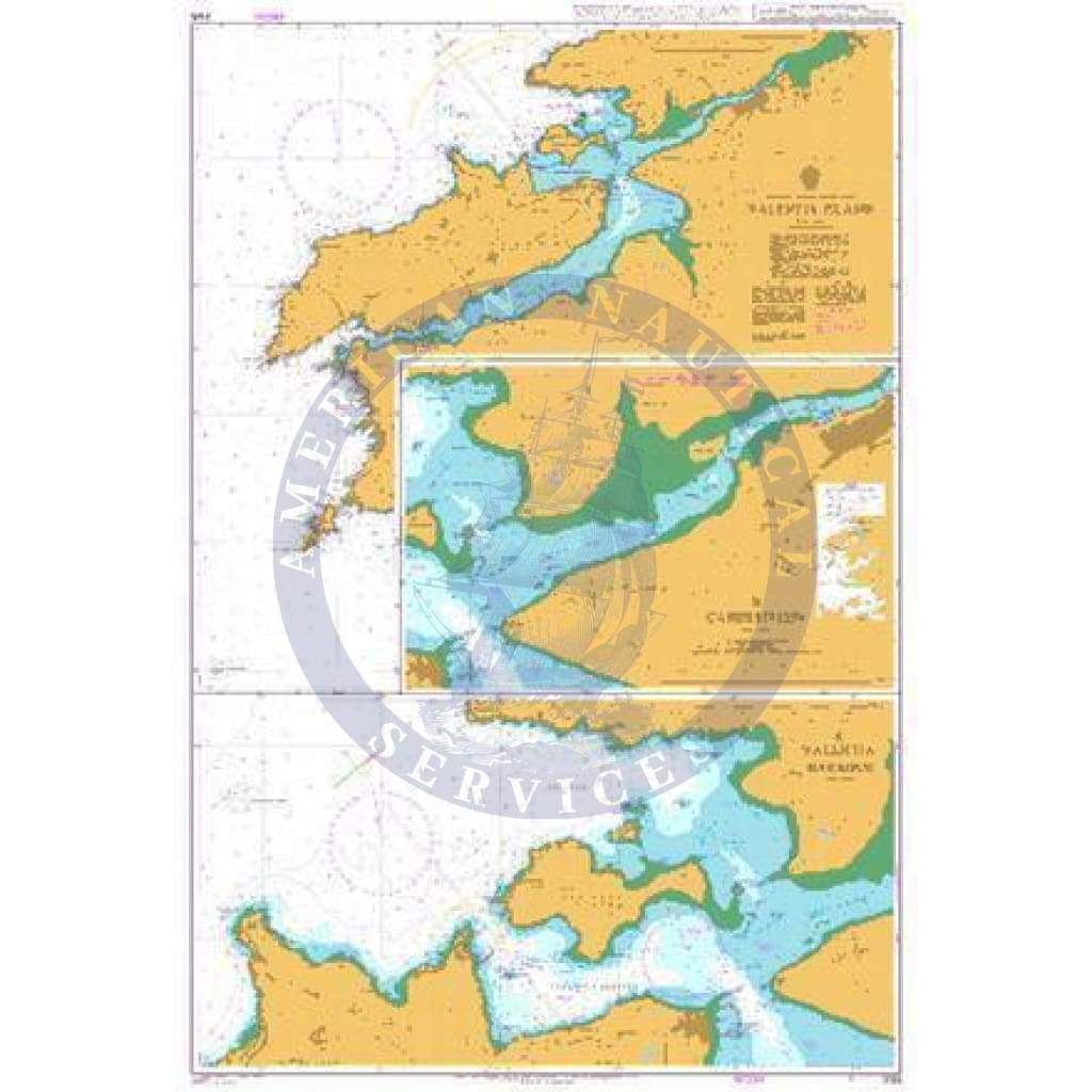 British Admiralty Nautical Chart 2125: Valentia Island