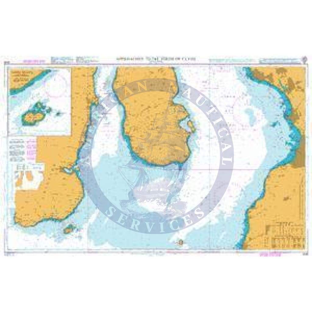 British Admiralty Nautical Chart 2126: Approaches to the Firth of Clyde