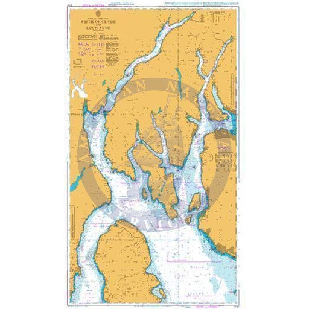 British Admiralty Nautical Chart 2131: Scotland - West Coast, Firth of Clyde and Loch Fyne