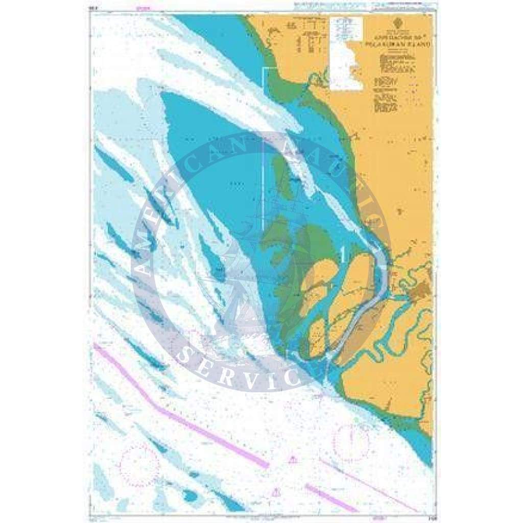 British Admiralty Nautical Chart 2139: Approaches to Pelabuhan Klang