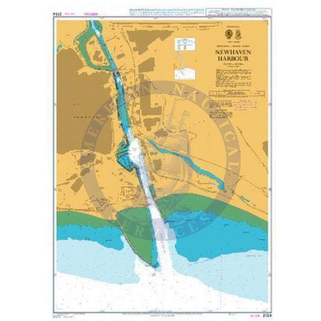 British Admiralty Nautical Chart 2154: England – South Coast, Newhaven Harbour