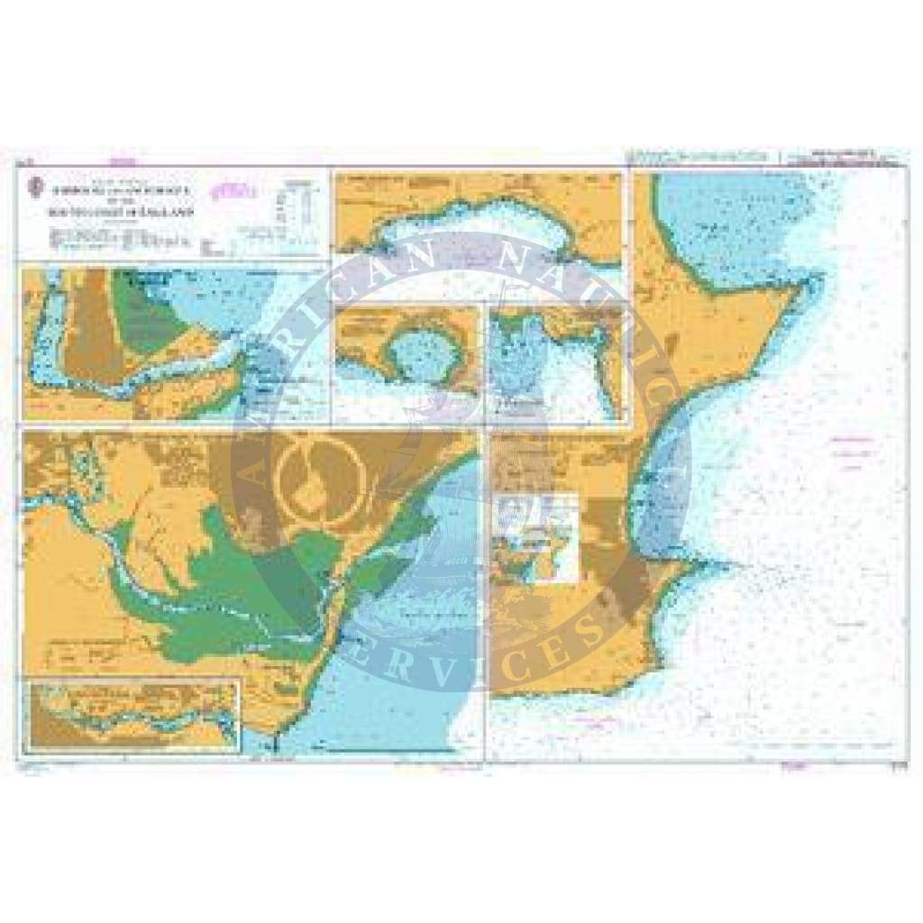 British Admiralty Nautical Chart 2172: Harbours and Anchorages on the South Coast of England