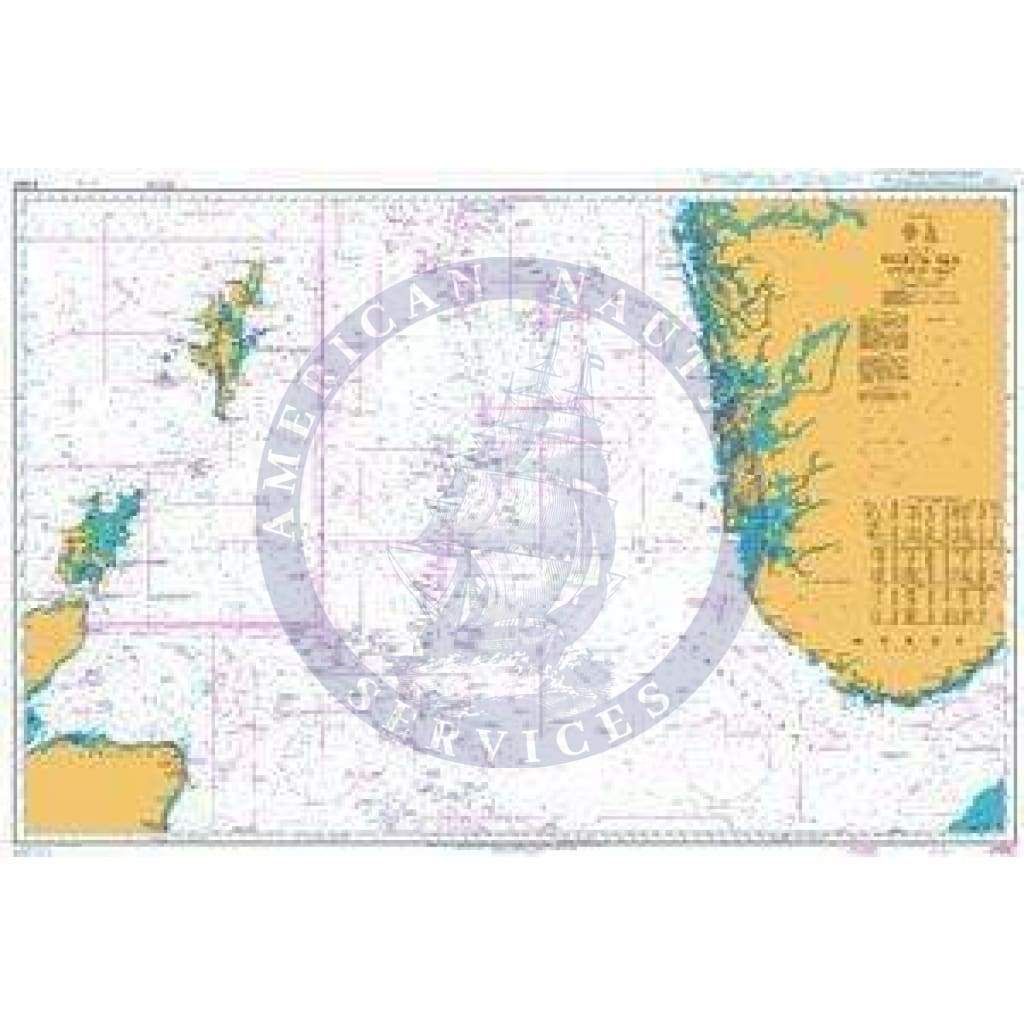 British Admiralty Nautical Chart  2182C: North Sea Northern Sheet