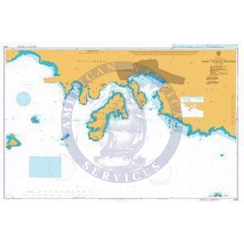 British Admiralty Nautical Chart 2183: Saint Thomas Harbor