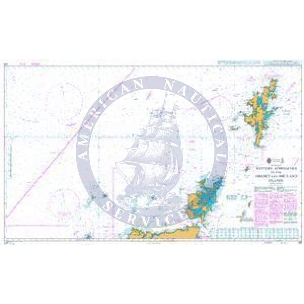 British Admiralty Nautical Chart 219: Western Approaches to the Orkney and Shetland Islands