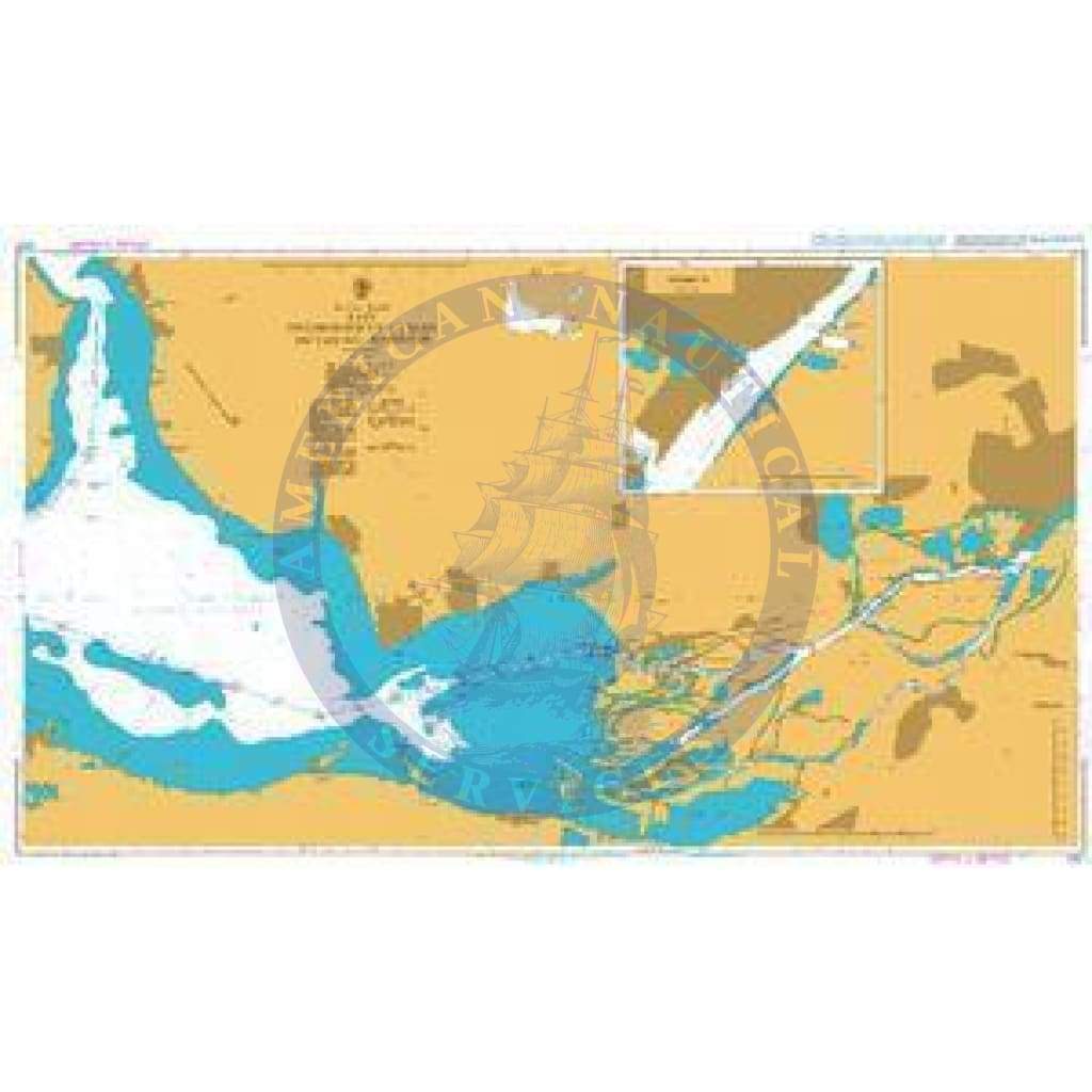 British Admiralty Nautical Chart 2201: East Dniprovs'kyy Lyman including Kherson