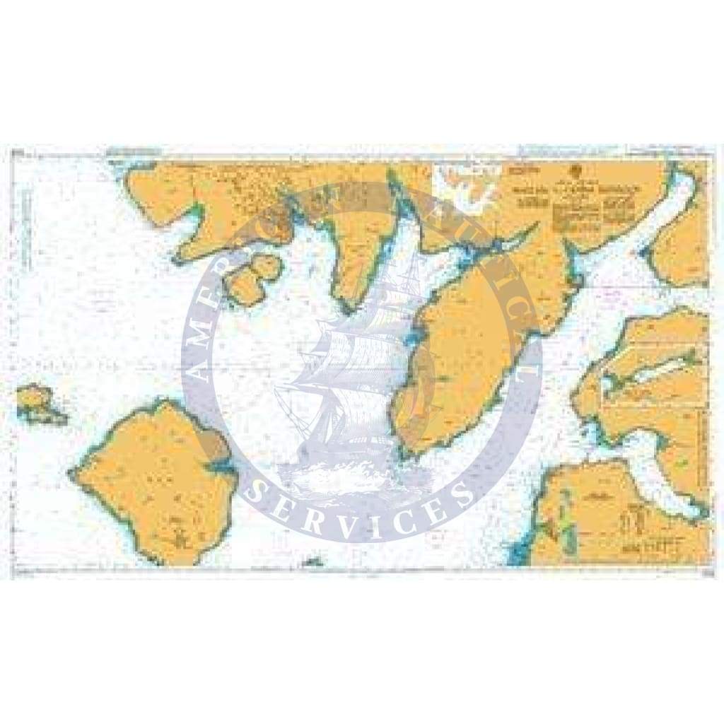 British Admiralty Nautical Chart 2208: Mallaig to Canna Harbour