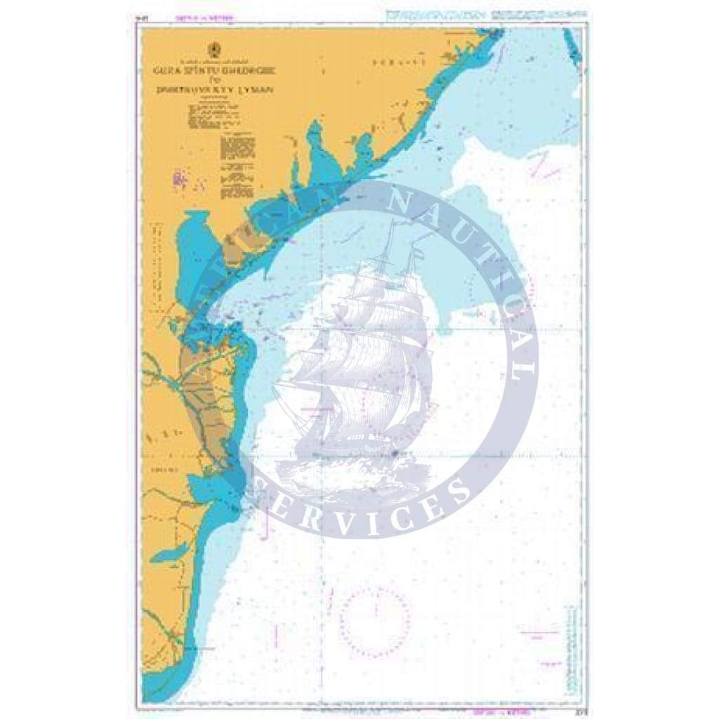 British Admiralty Nautical Chart  2213: Gura Sfintu Gheorghe to Dnistrovs`kyy Lyman