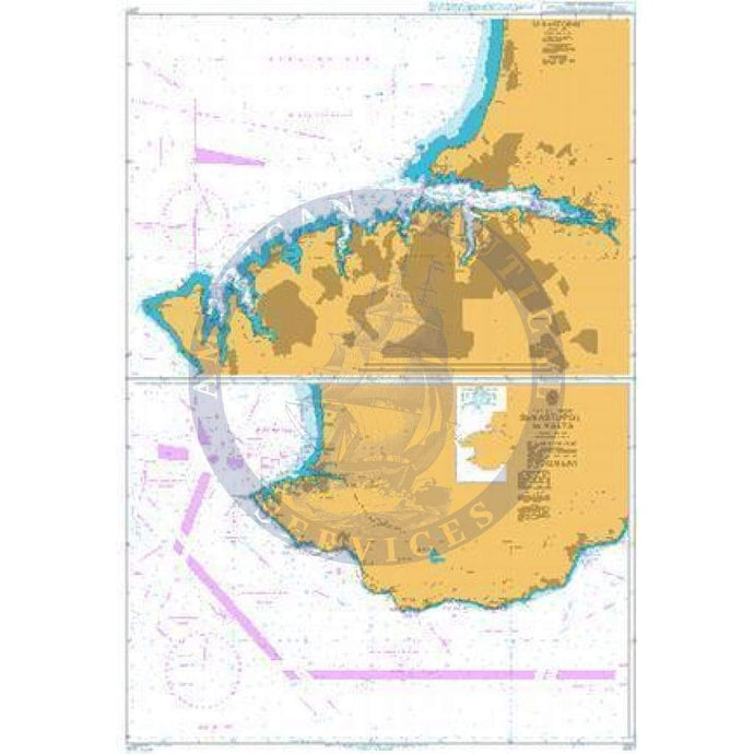British Admiralty Nautical Chart  2217: Sevastopol to Yalta