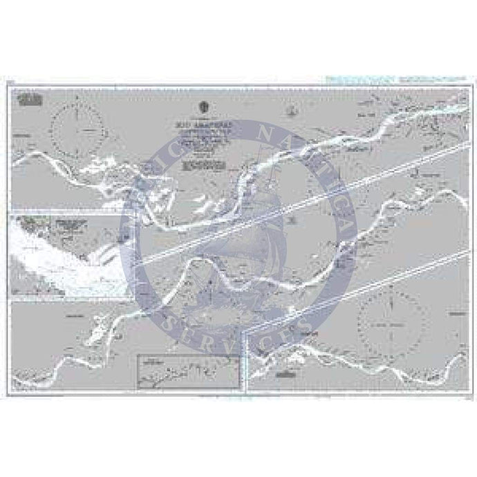 British Admiralty Nautical Chart  2229: Rio Amazonas - Almeirim to Manaus