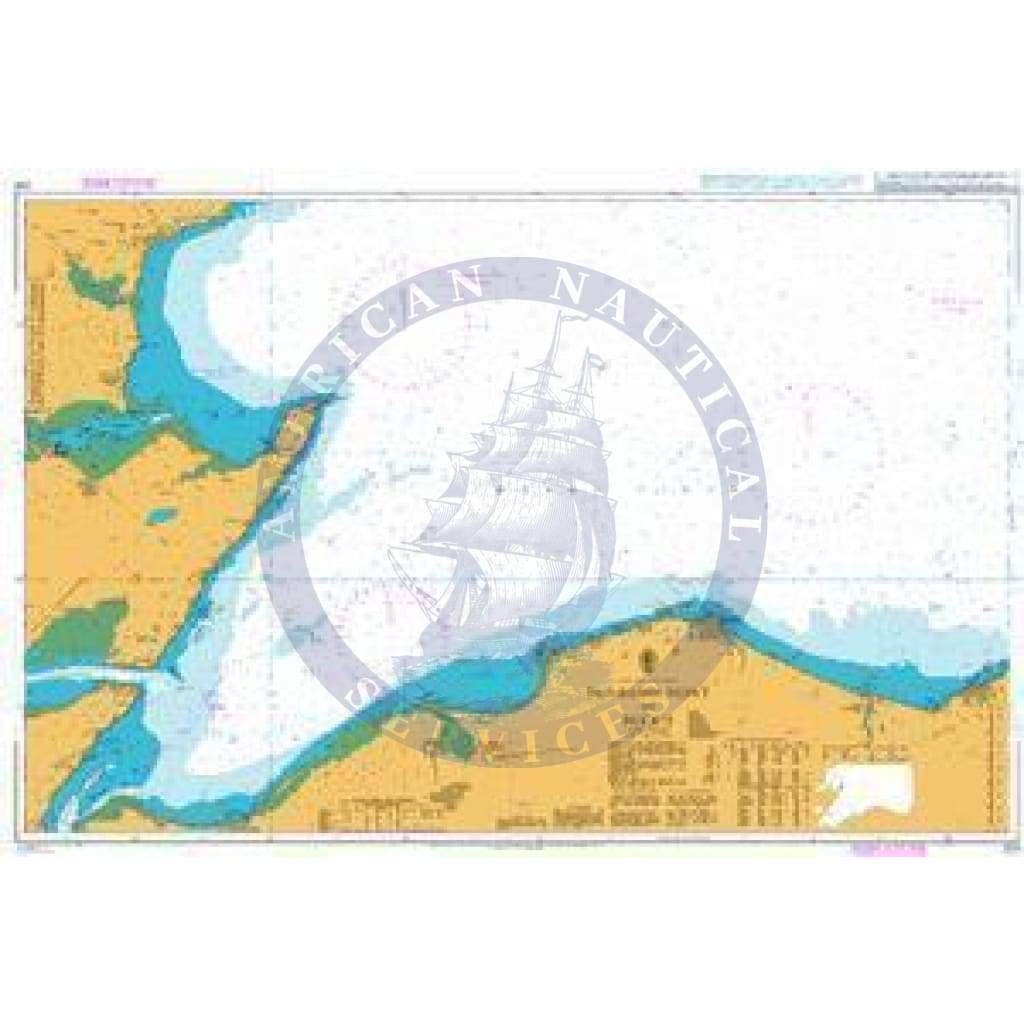 British Admiralty Nautical Chart 223: Dunrobin Point to Buckie