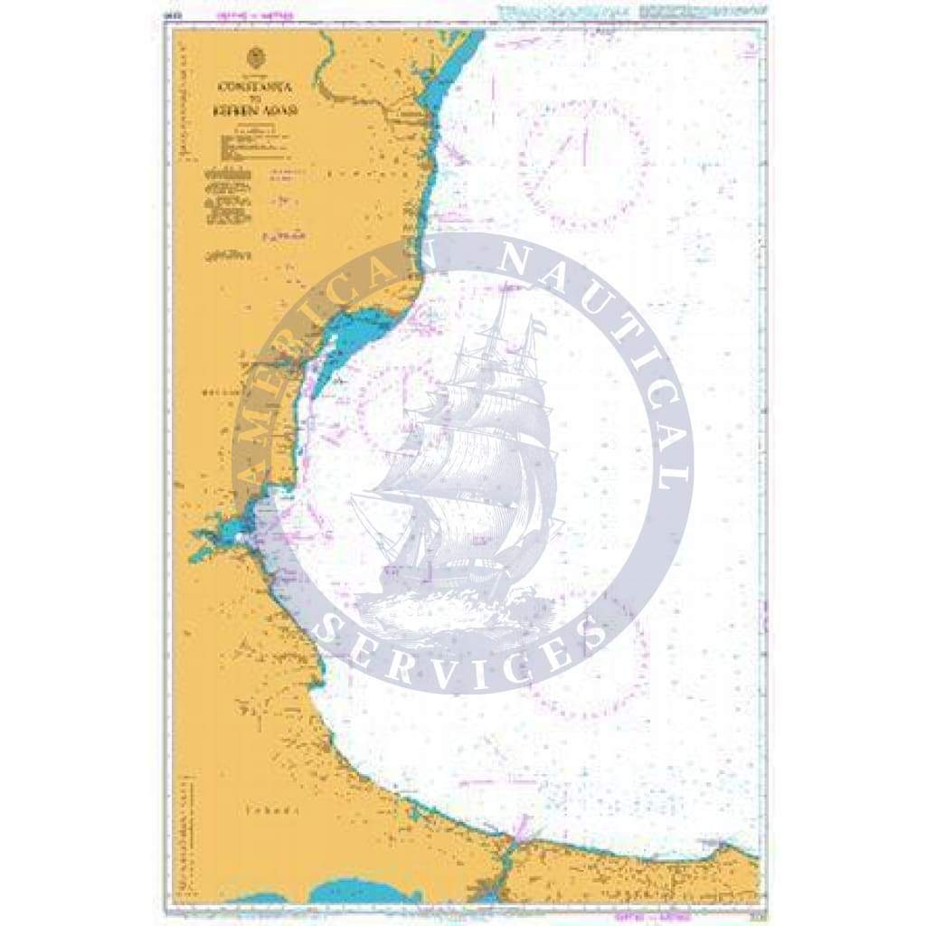 British Admiralty Nautical Chart  2230: Constanta to Kefken Adasi