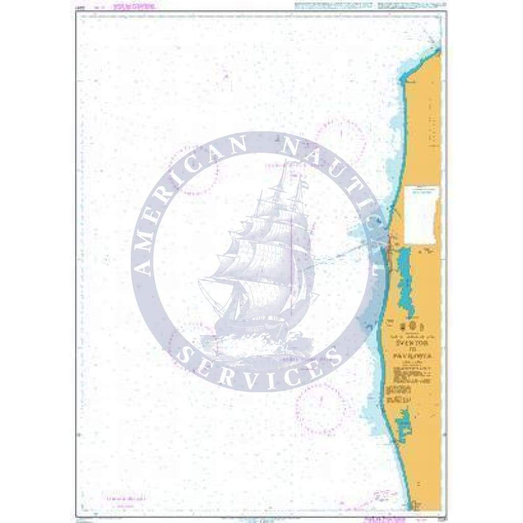 British Admiralty Nautical Chart  2231: Baltic Sea - Lithuania and Latvia, Šventoji to Pavilosta