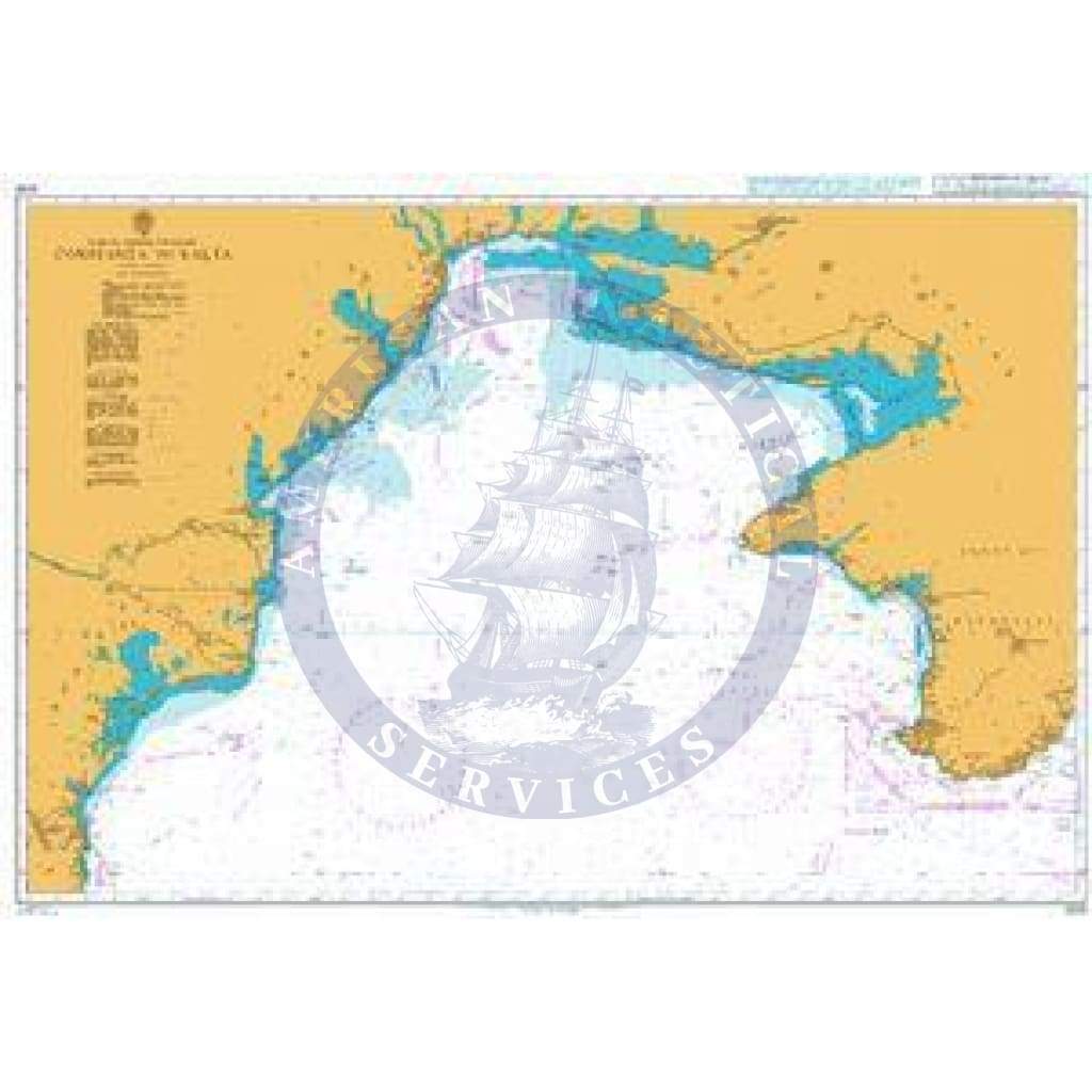 British Admiralty Nautical Chart  2233: Yalta to Tuapse