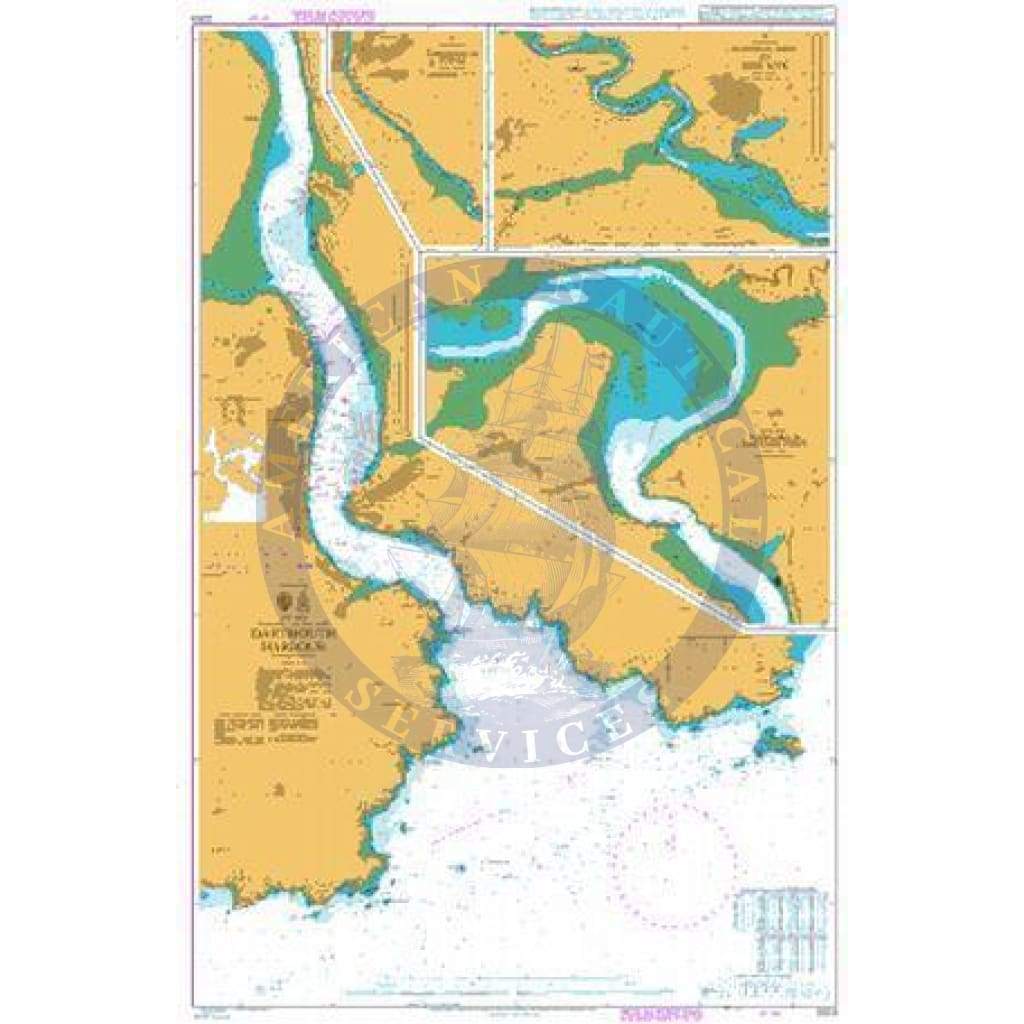 British Admiralty Nautical Chart  2253: England – South Coast, Dartmouth Harbour
