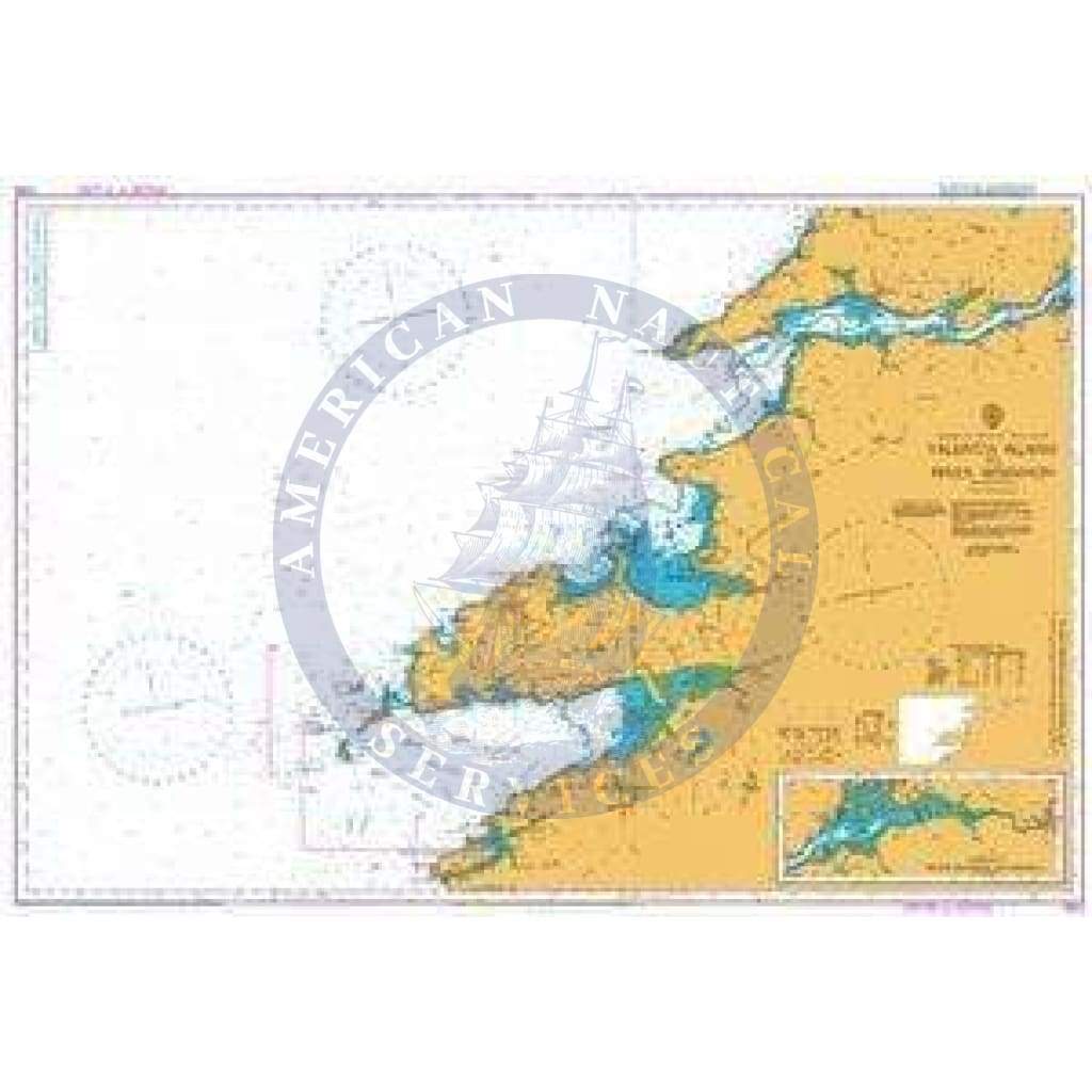 British Admiralty Nautical Chart 2254: Valentia Island to River Shannon