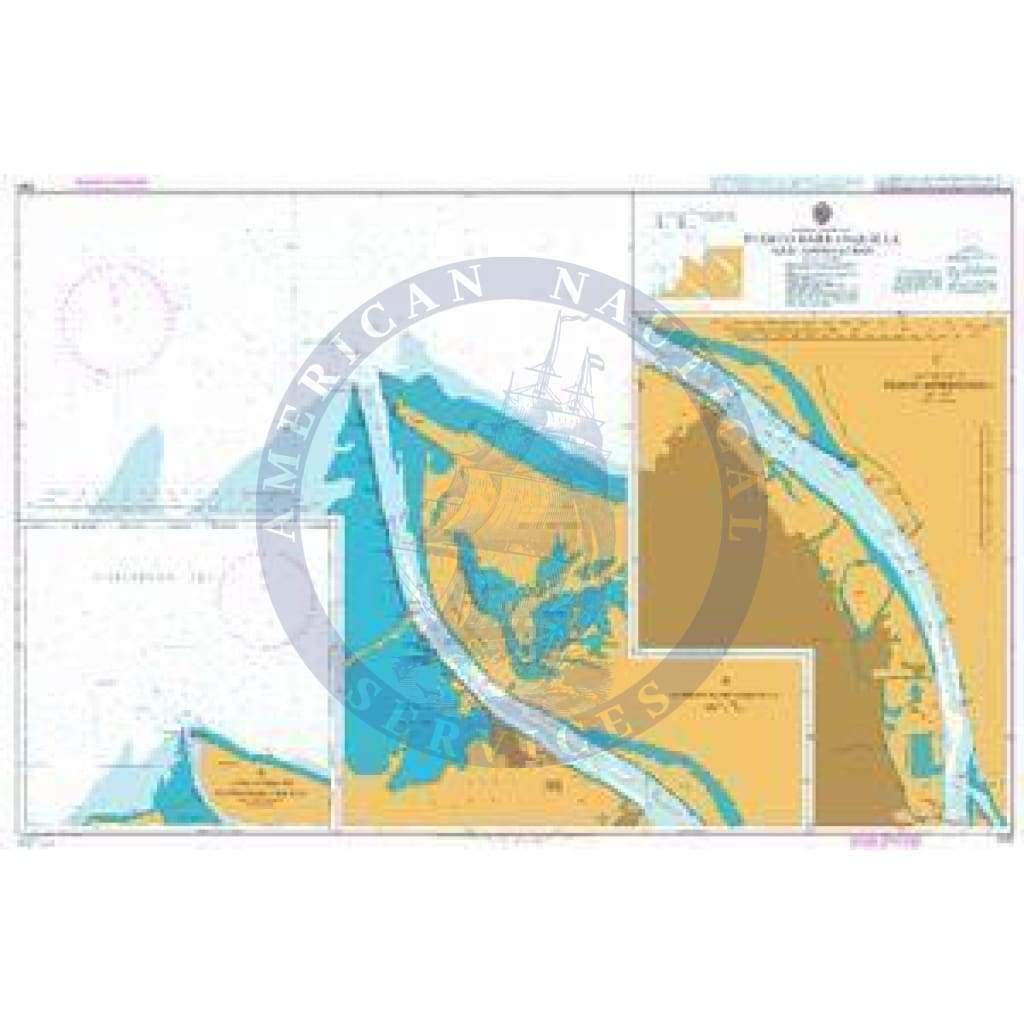 British Admiralty Nautical Chart 2261: Colombia - North Coast, Puerto Barranquilla and Approaches