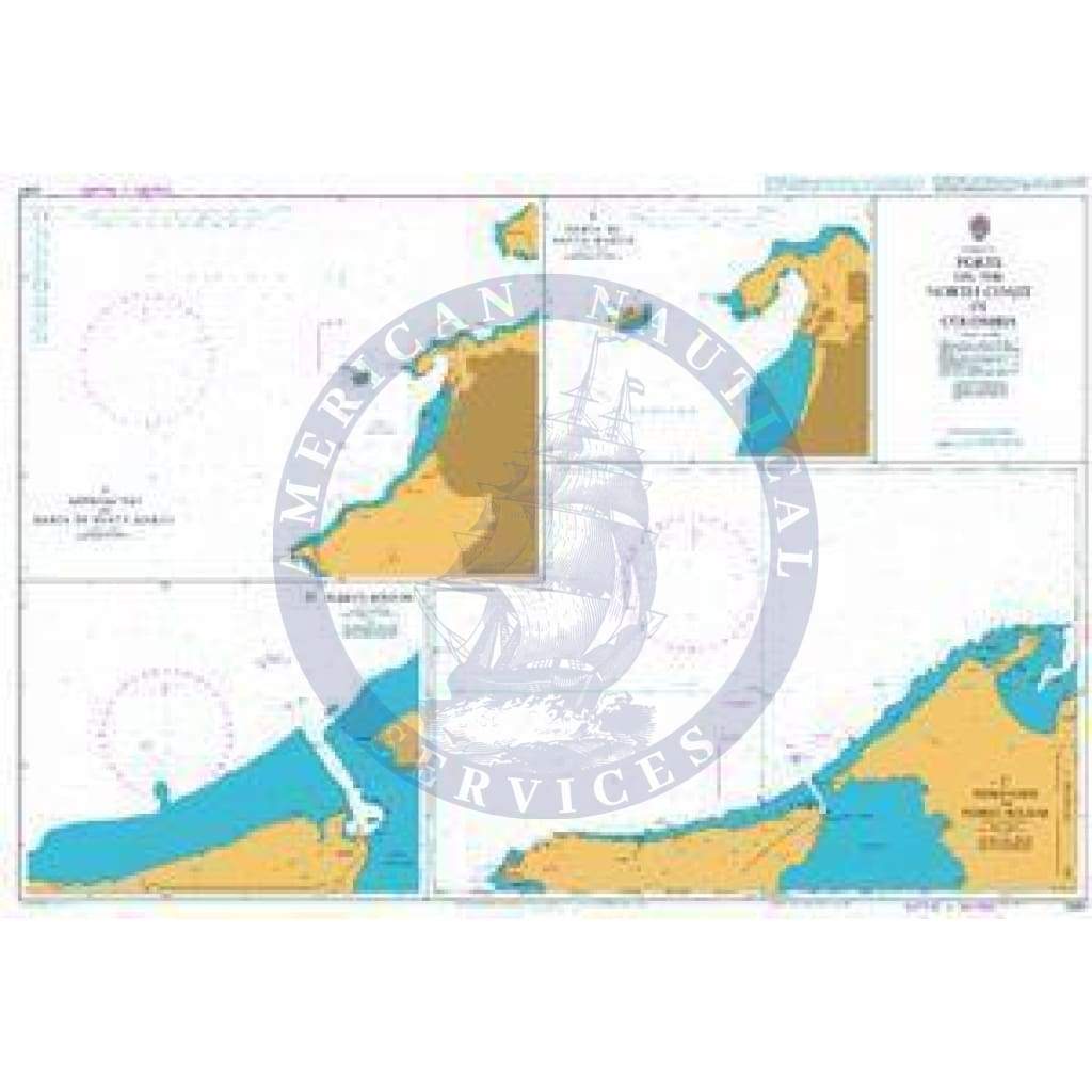 British Admiralty Nautical Chart 2267: Caribbean Sea, Ports on the North Coast of Colombia