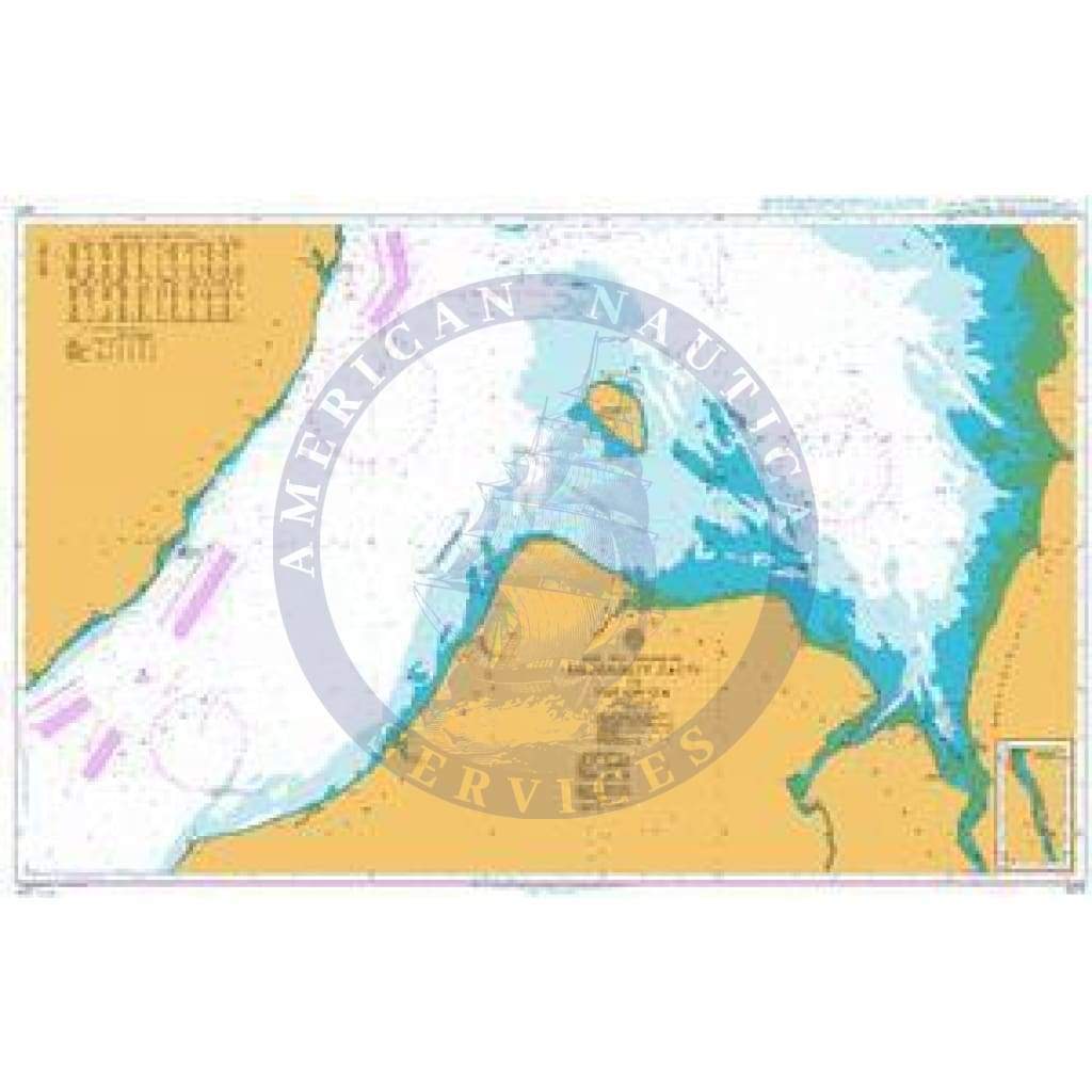 British Admiralty Nautical Chart 2271: Mezenskiy Zaliv to Pulon`ga