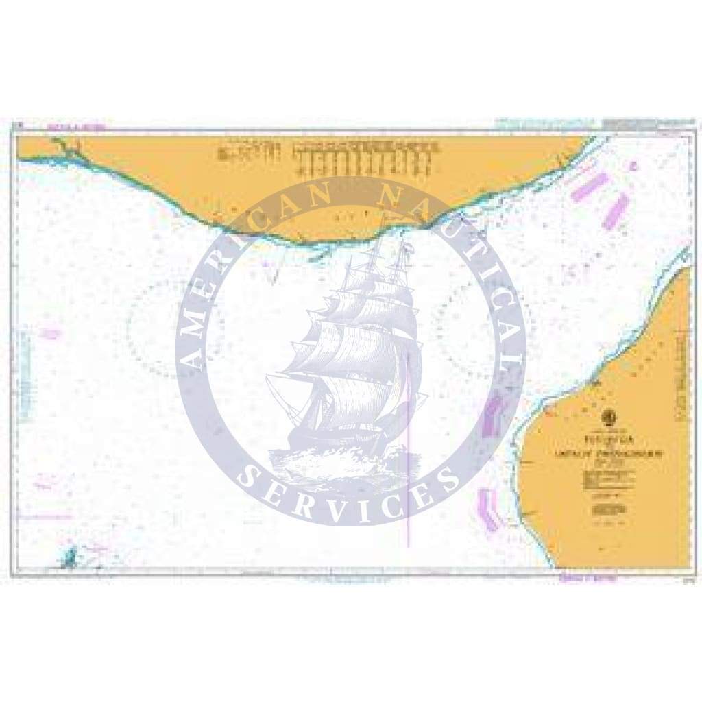 British Admiralty Nautical Chart 2272: Pulon`ga to Ostrov Zhizhginskiy