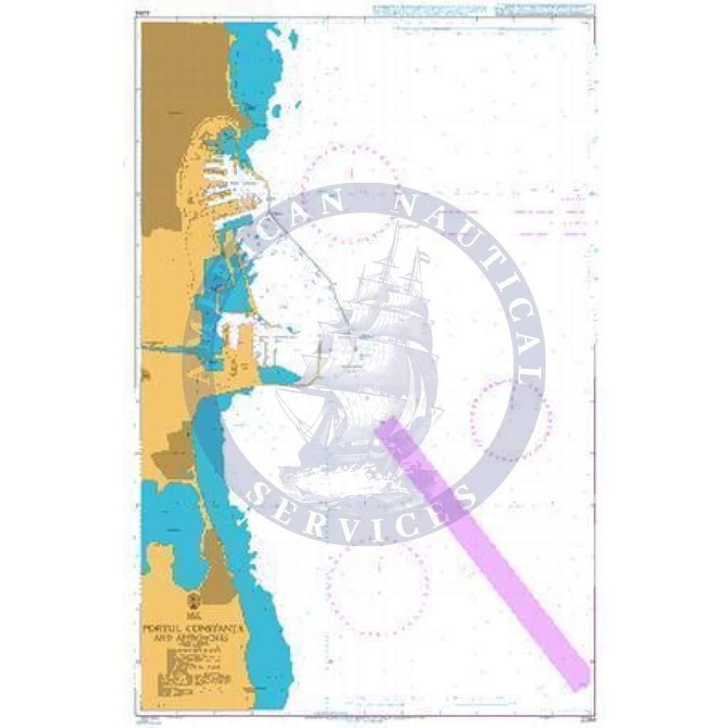 British Admiralty Nautical Chart 2284: Black Sea – Romania, Constanţa and Approaches