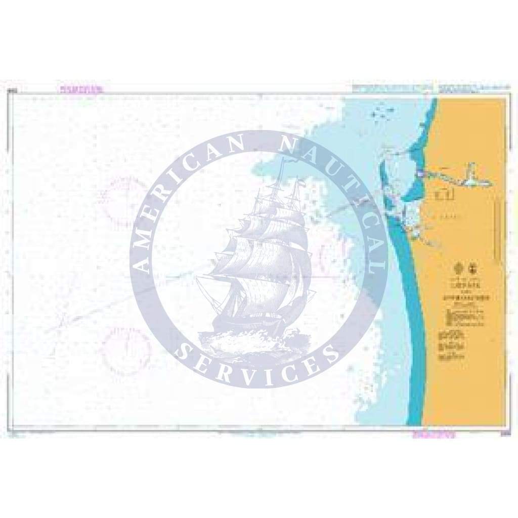 British Admiralty Nautical Chart 2289: Baltic Sea – Latvia, Approaches to the Port of Liepāja