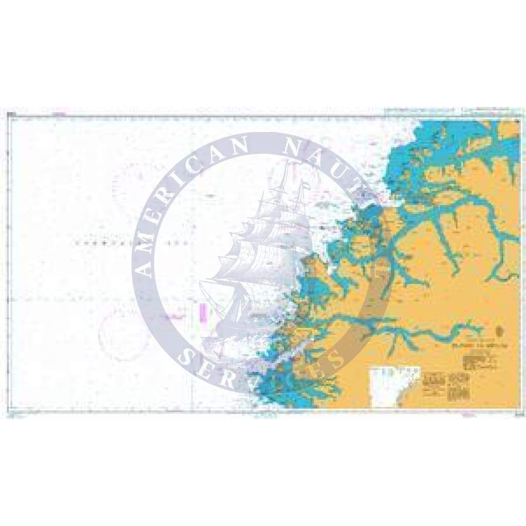 British Admiralty Nautical Chart  2305: Floro to Molde