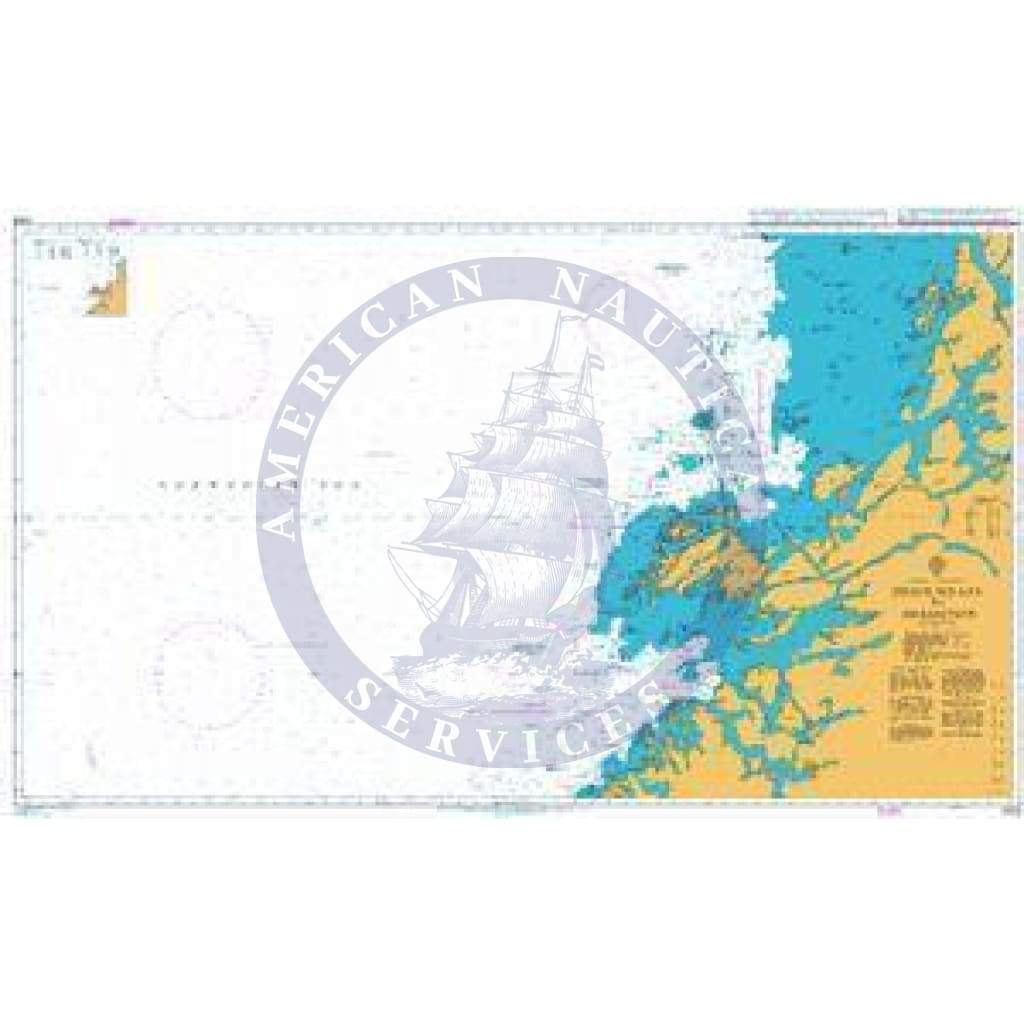 British Admiralty Nautical Chart 2308: Buholmrasa to Bremstein