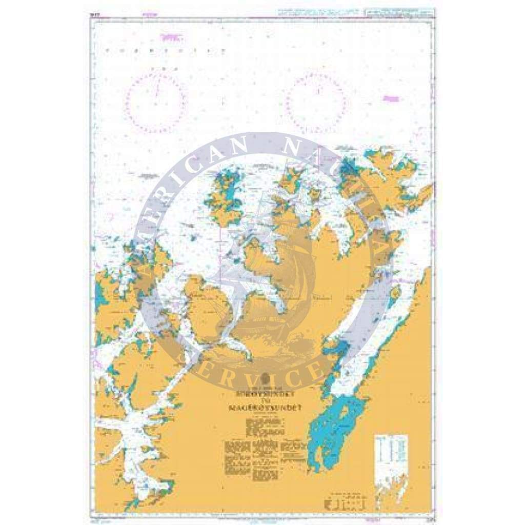 British Admiralty Nautical Chart 2315: Norway - North Coast, Sørøysundet to Magerøysundet