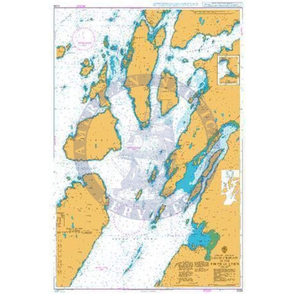 British Admiralty Nautical Chart 2326: Scotland - West Coast, Loch Crinan to the Firth of Lorn. Loch Melfort