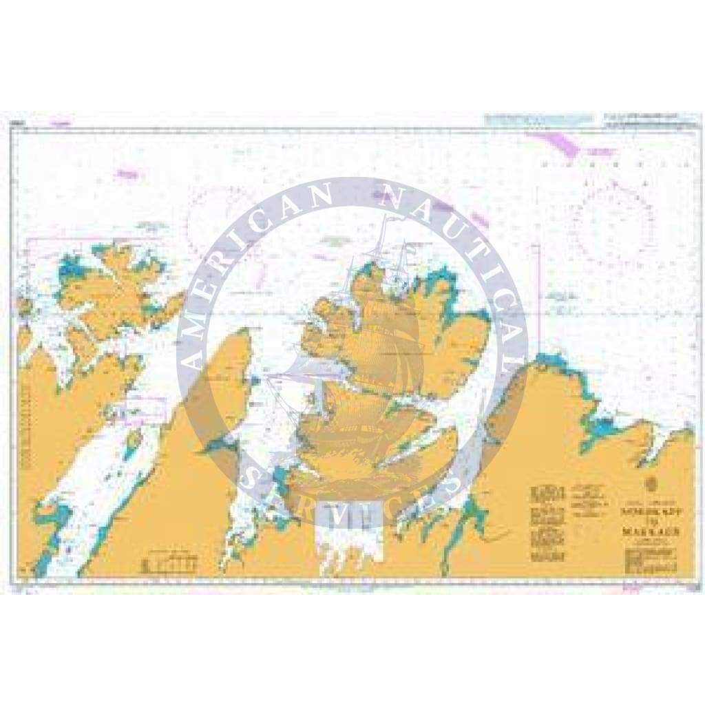 British Admiralty Nautical Chart 2330: Norway - North Coast, Nordkapp to Makkaur