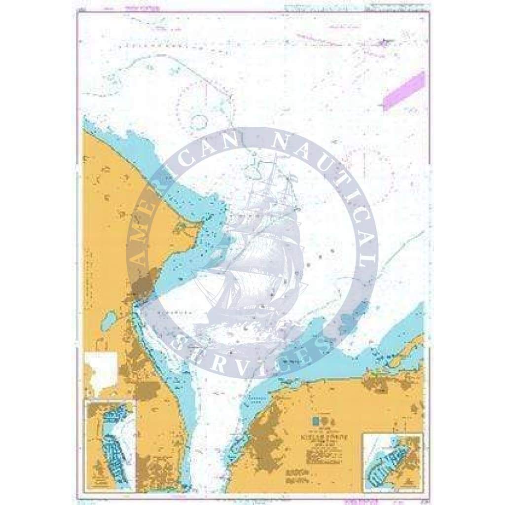 British Admiralty Nautical Chart 2341: Kieler Forde Outer Part