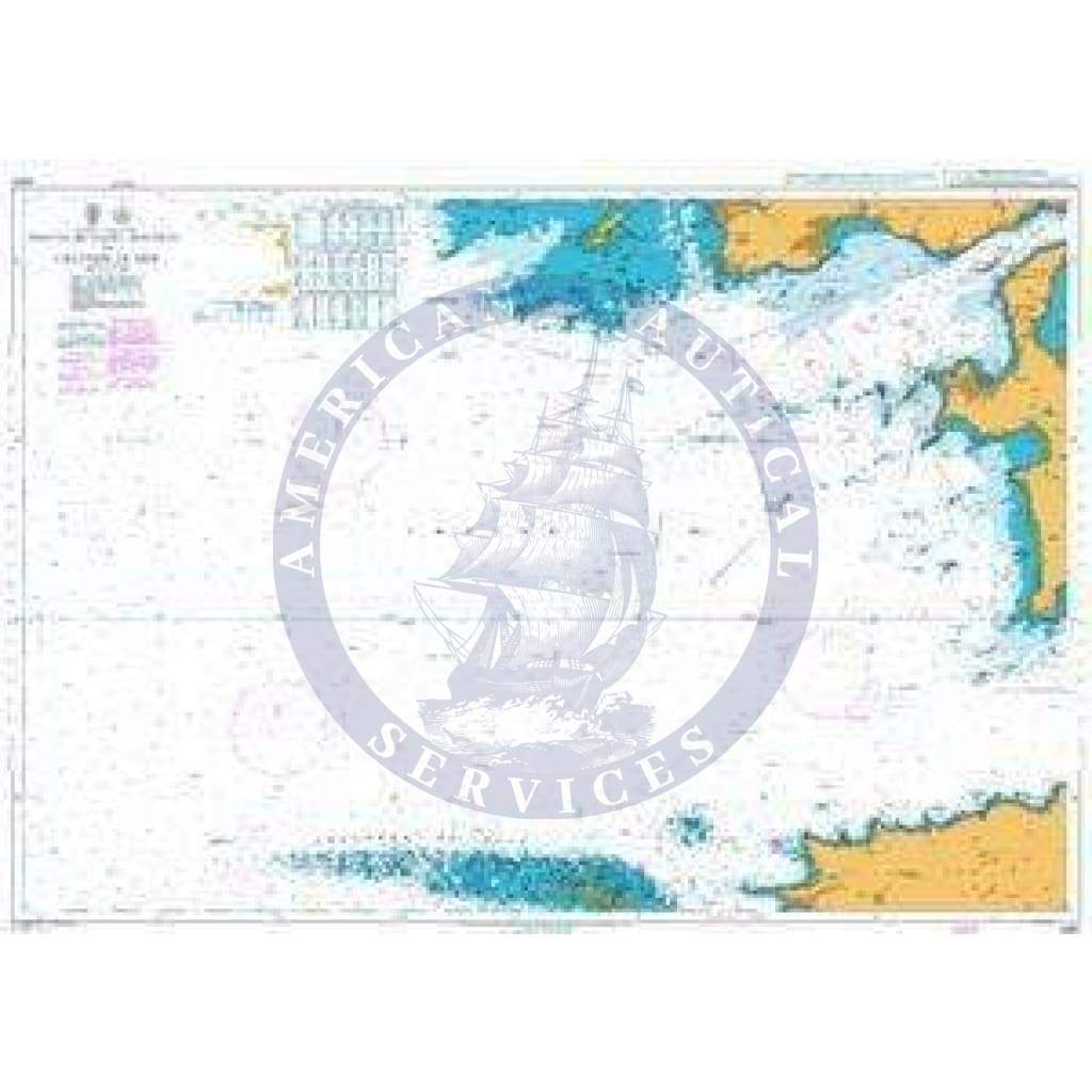 British Admiralty Nautical Chart 2350: Pointe de Saint-Mathieu to Chaussee de Sein