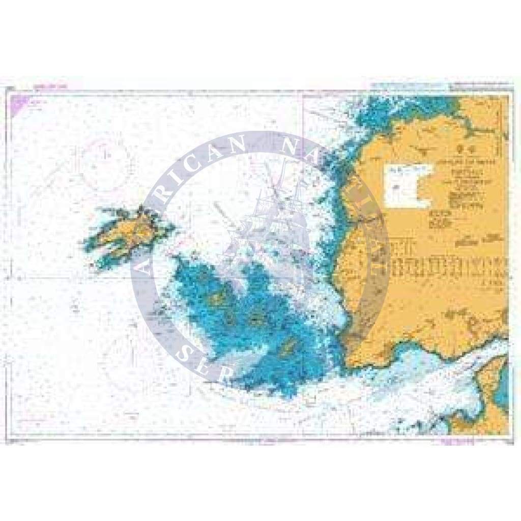 British Admiralty Nautical Chart 2356: France - West Coast, Goulet de Brest to Portsall including Ile D'Ouessant