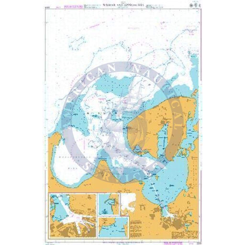 British Admiralty Nautical Chart 2359: Baltic Sea, Germany, Wismar and Approaches
