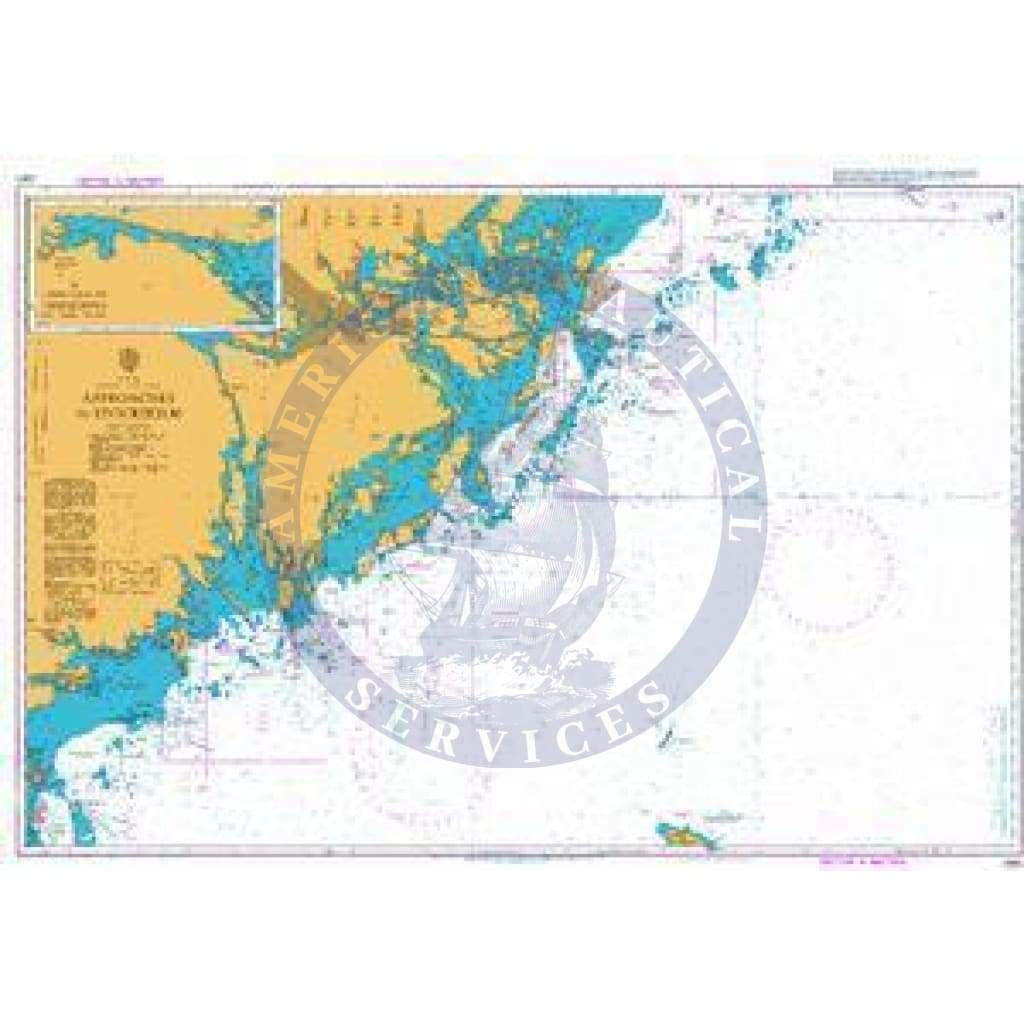 British Admiralty Nautical Chart 2362: Approaches to Stockholm