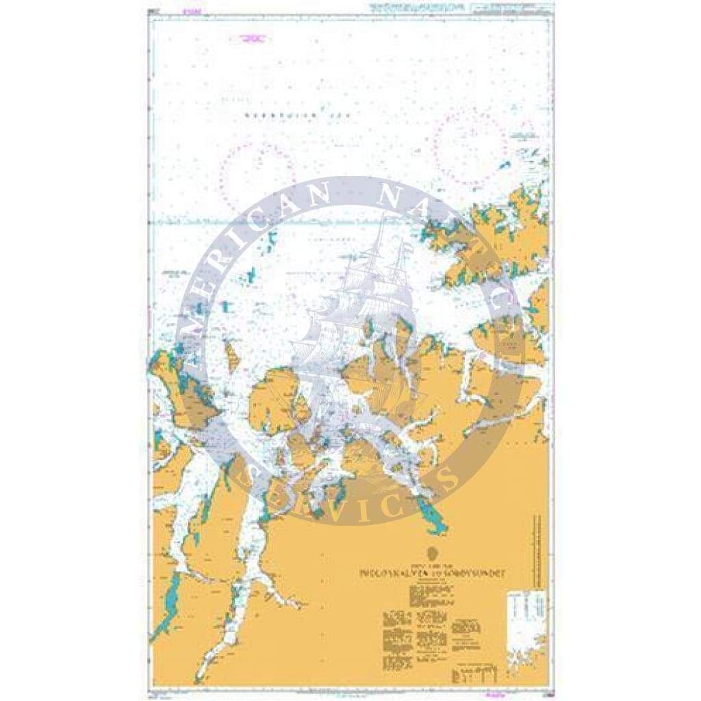 British Admiralty Nautical Chart 2368: Norway - North Coast, Fugløykalven to Sørøysundet