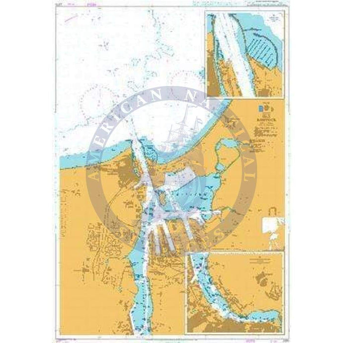 British Admiralty Nautical Chart 2370: Baltic Sea – Germany, Rostock