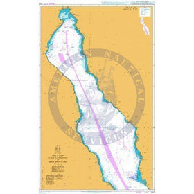 British Admiralty Nautical Chart 2373: Suez Bay (Bahr al Qulzum) to Ra ...