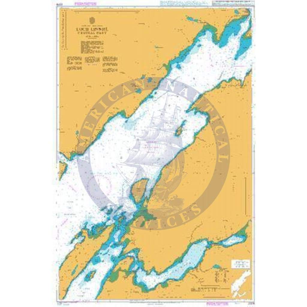 British Admiralty Nautical Chart 2379: Loch Linnhe Central Part