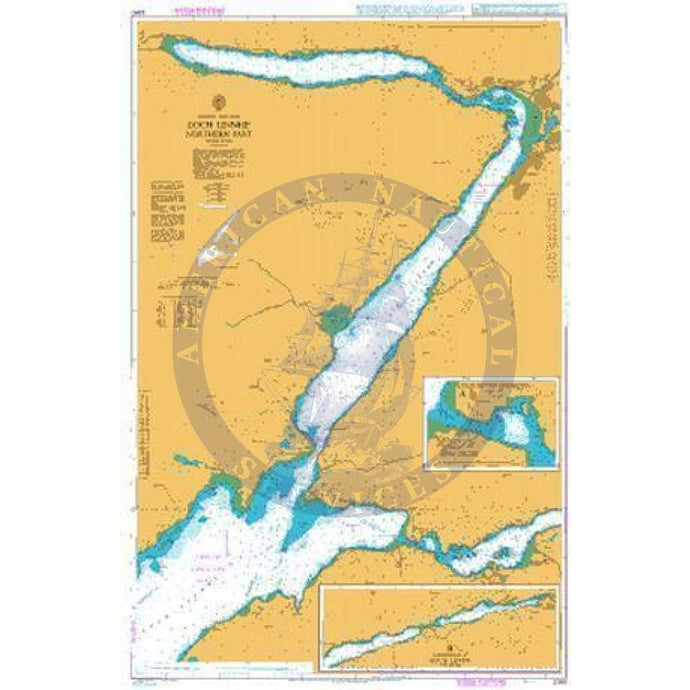 British Admiralty Nautical Chart  2380: Loch Linnhe Northern Part