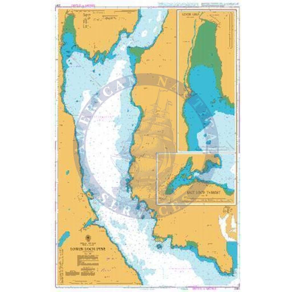 British Admiralty Nautical Chart 2381: Scotland -West Coast, Firth of Clyde, Lower Loch Fyne
