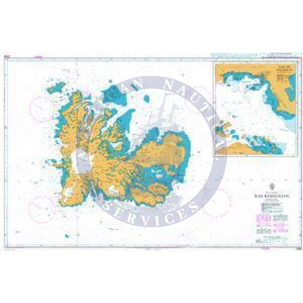 British Admiralty Nautical Chart 2398: Iles Kerguelen