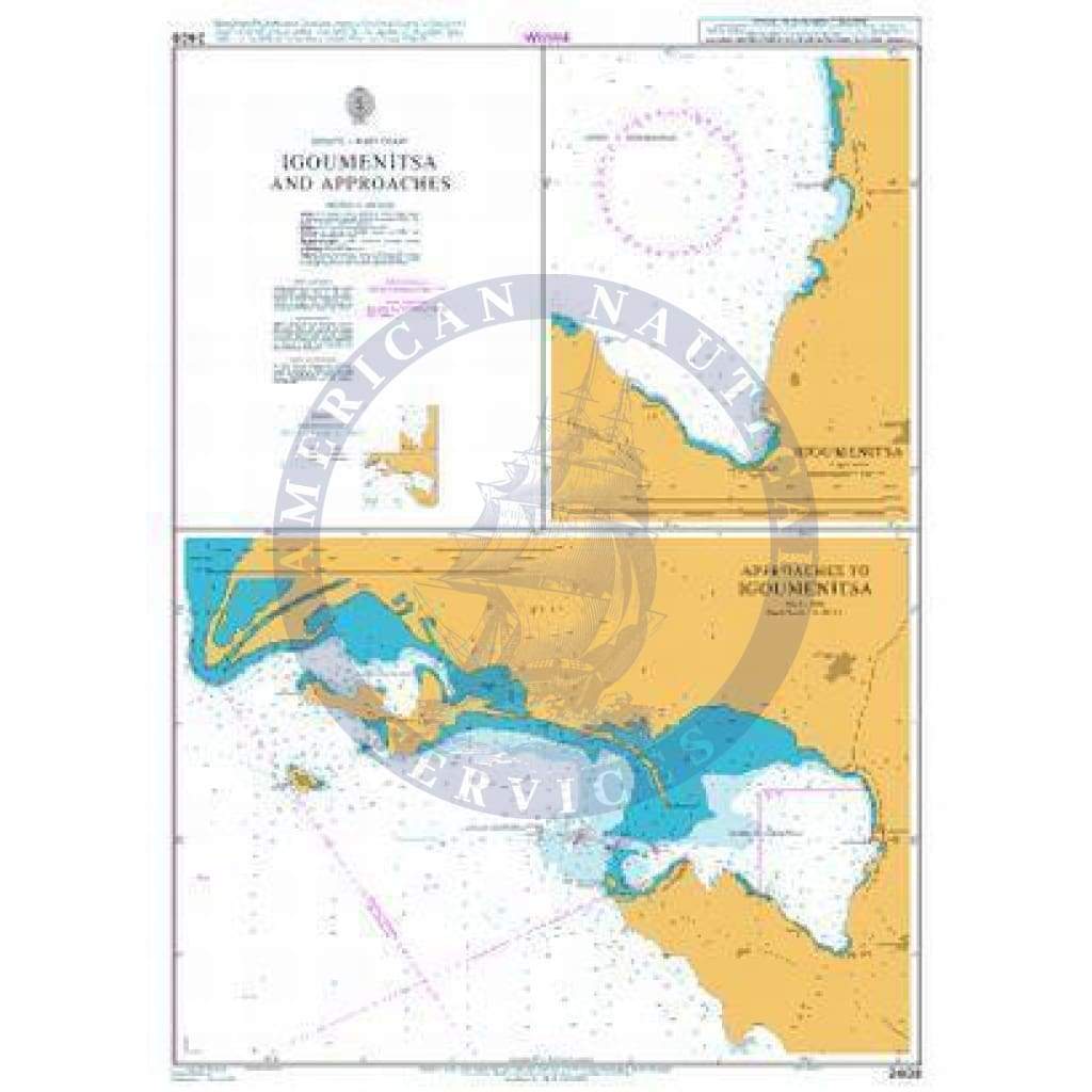 British Admiralty Nautical Chart 2408: Igoumenitsa and Approaches