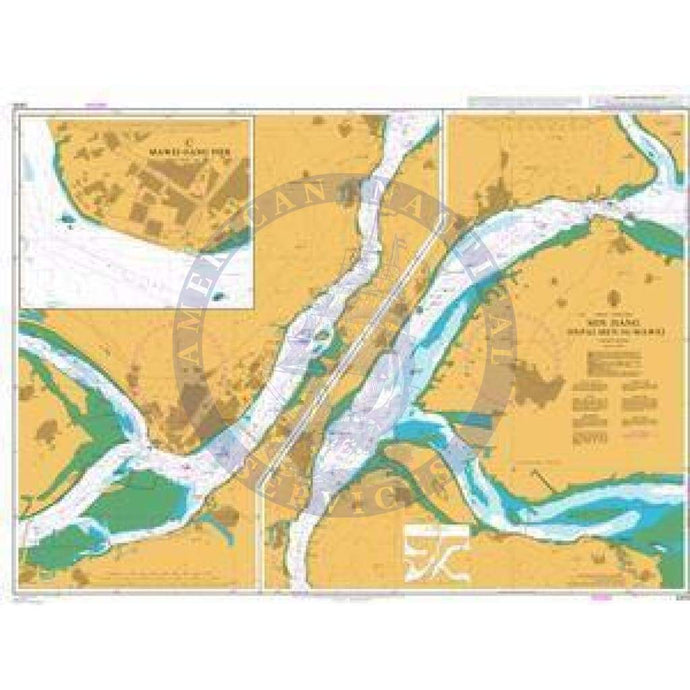 British Admiralty Nautical Chart 2410: Min Jiang Jinpai Men to Mawei