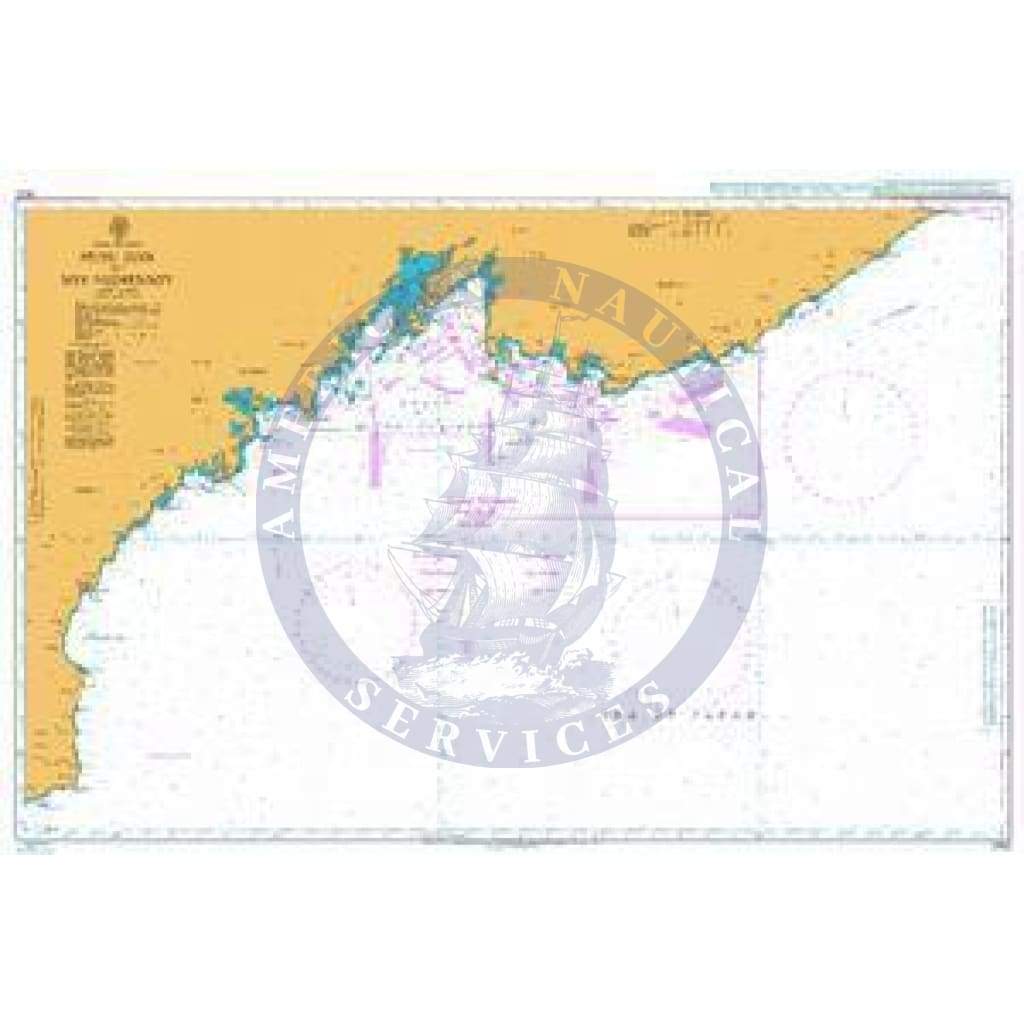 British Admiralty Nautical Chart 2432: Musu Dan to Mys Nizmennyy
