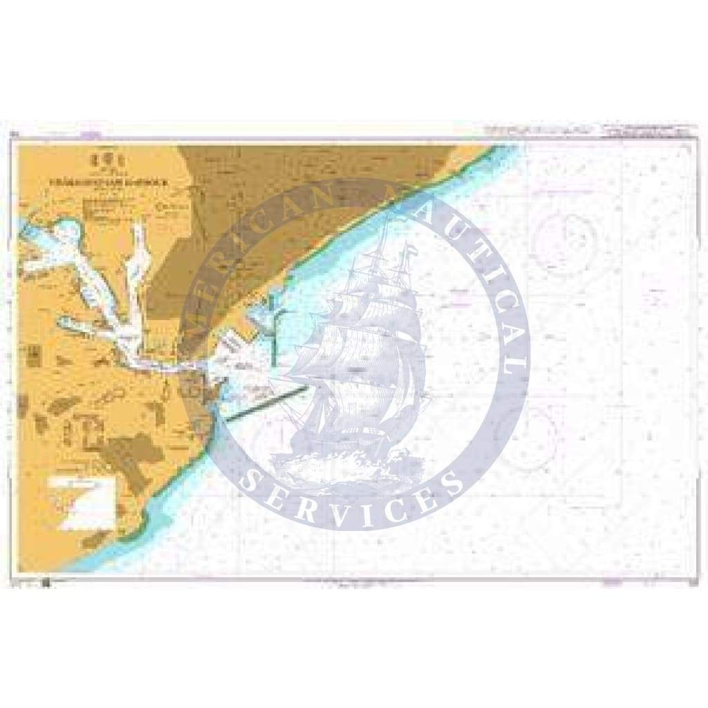 British Admiralty Nautical Chart 244: India - East Coast, Vishākhapatnam Harbour