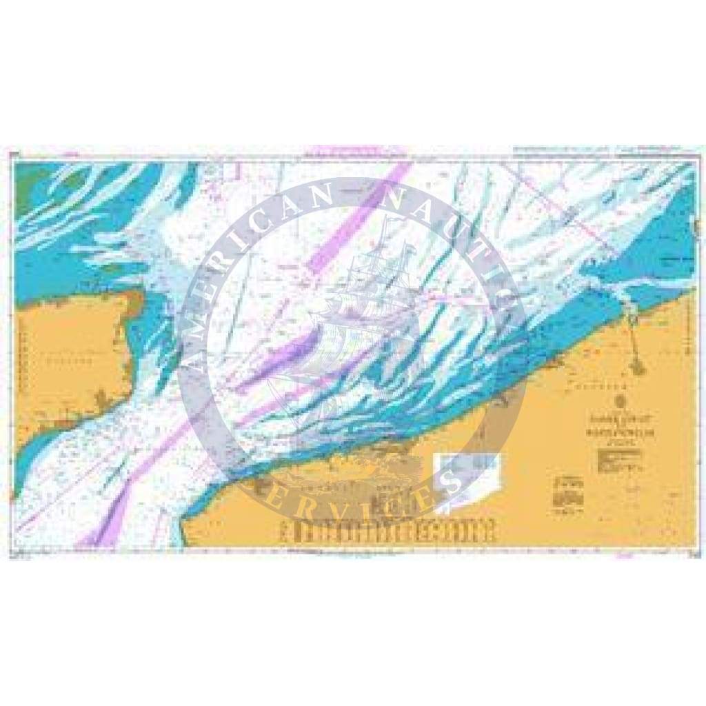British Admiralty Nautical Chart 2449: Dover Strait to Westerschelde ...