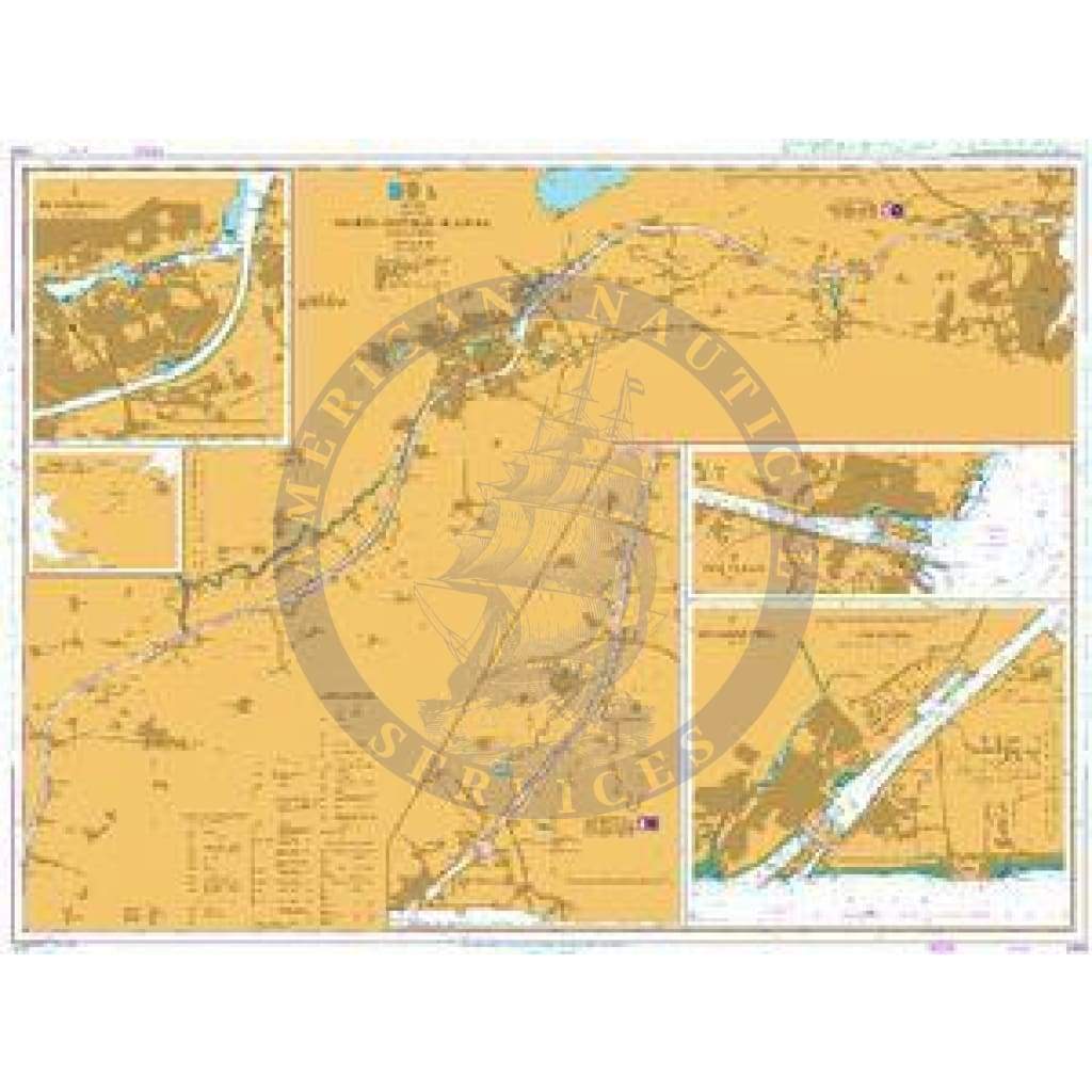 British Admiralty Nautical Chart 2469: Germany, Nord-Ostsee-Kanal